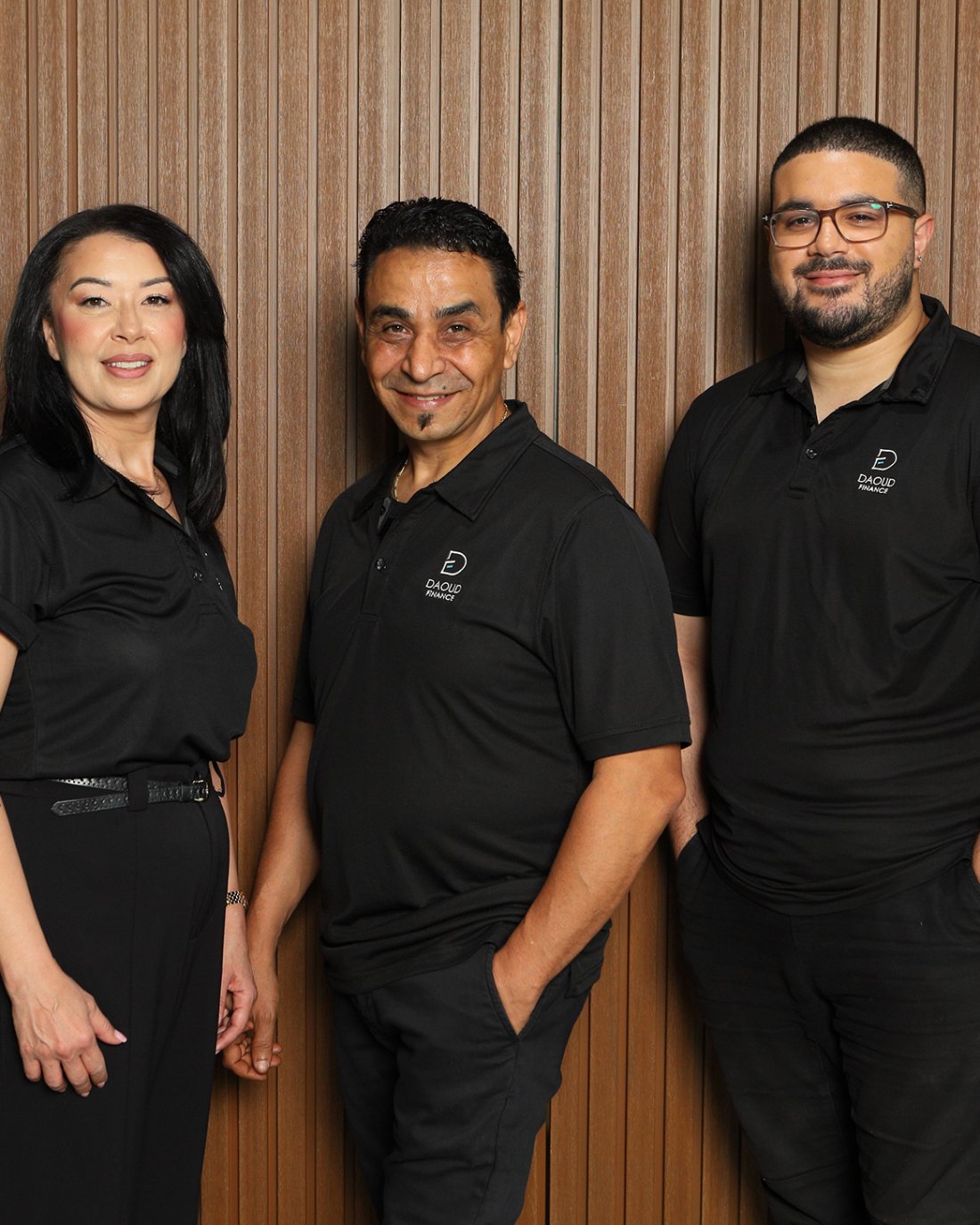 Irene, Adel and Joshua from the Daoud Finance family team
